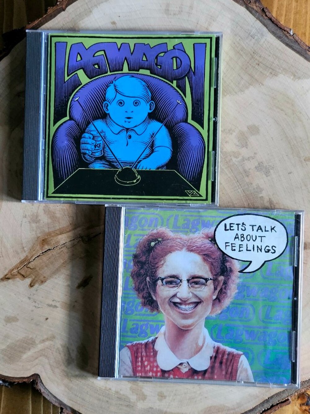 Vintage 90's Lagwagon CD Bundle — Let’s Talk About Feelings + Duh • Tested